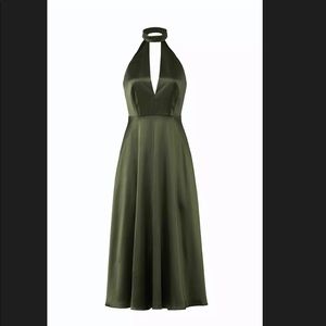 Jill Jill Stuart Olive Plunging Dress